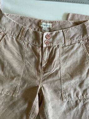 Sundance Linen Cotten Blend Pants Size 2 Ombré Rose Pink Tan  New with tag